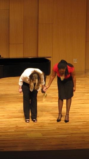 [Two singers performing at the Student recital during Jake Heggie's residency, 7]