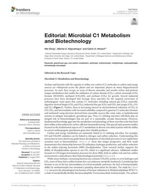Primary view of Editorial: Microbial C1 Metabolism and Biotechnology