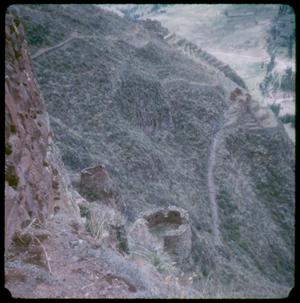 [Ruins on Mountainside in Pisac, Peru]