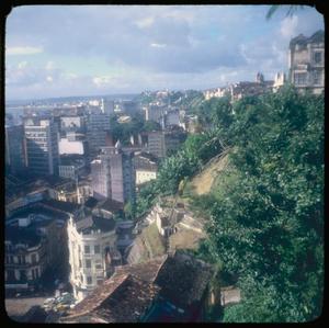 Primary view of object titled '[An aerial view of buildings in Salvador]'.