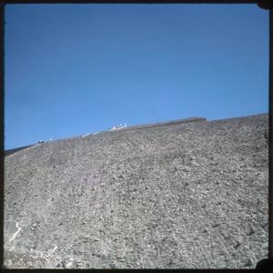 [An upward view of a Teotihuacan structure]
