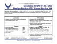 Text: Quad split table review 1 - 10 Feb 05 USAF 0120 (433) Robins AFB