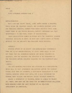 Primary view of object titled '[News Script: APO 66]'.