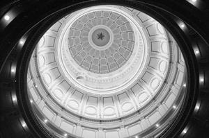 [The ceiling of the Texas capitol rotunda]