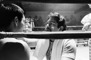 [A coach talking to a boxer #2]