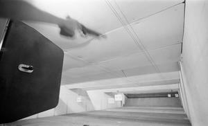 Primary view of object titled '[An individual shooting a gun #1]'.