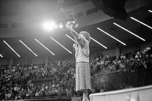 [Woman sings during church service, 2]
