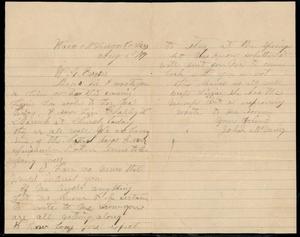 Primary view of object titled '[Letter from John McMurry to W. G. Evans]'.