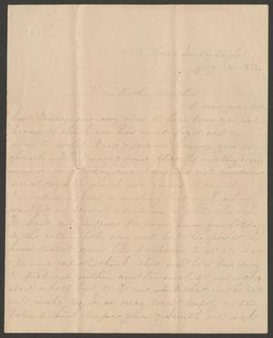 Primary view of object titled '[Letter from Charles Evans to his parents, August 12, 1877]'.