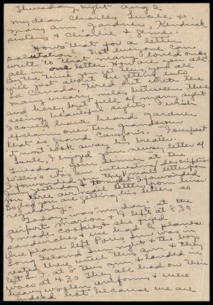 [Letter from Clara Evans Willis to Lucile Evans Kendrick, August 2]
