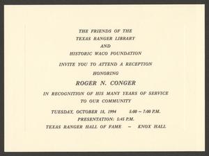 [Card and envelope from Historic Waco Foundation]