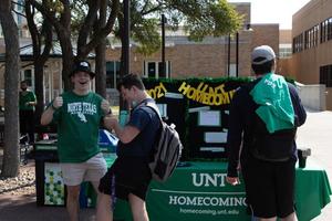[UNT Homecoming booth]