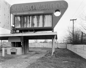 [A drive-thru ticket booth at the Meadowbrook Drive-in]