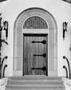 Photograph: [A door at the University Christian Church in Fort Worth]