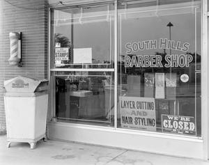 [The South Hills Barber Shop in Fort Worth]