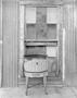 Photograph: [A wash tub on a stand in Mansfield]