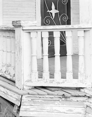 [The porch of an old house on south side of Fort Worth]