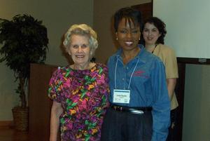 [Katherine Perry and Lennis Dounley at 2003 CPS training event]