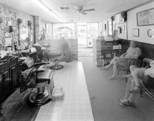 [Interior of Plano Barbers]