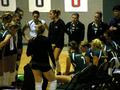 Photograph: [UNT volleyball team huddles during 2006 Sun Belt Conference, 4]