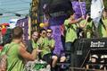 Primary view of [Students on TMNT Homecoming float]