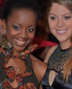[Two models at Fashion at the Fountains 2011]