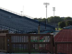 [Empty stands at Fouts Field, 1]