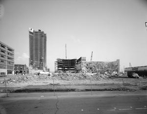 [Demolition in Fort Worth at Calhoun and E 5th Streets]