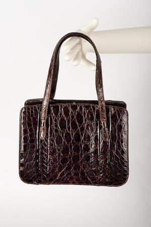 Primary view of object titled 'Alligator handbag'.