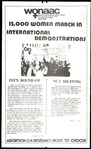 Woman's National Abortion Action Coalition (WONAAC) Newsletter, 1971-12