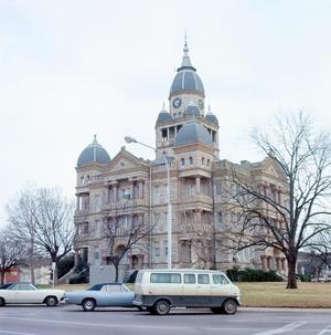 Primary view of object titled '[Denton County Courthouse in Denton, TX]'.