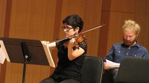 [Salwa Bachar performs String Quartet No. 1, "From the Salvation Army," 3]