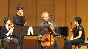 [Fredrik Schøyen Sjölin instructs Danish String Quartet Masterclass students, 5]
