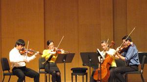 [Danish String Quartet Masterclass students perform String Quartet No. 10, "Harp," Op. 74, 5]