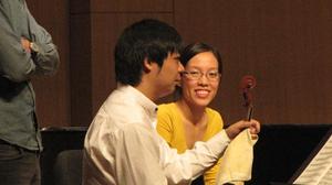 [Hao Miao and Thao Huynh at Danish String Quartet Masterclass]