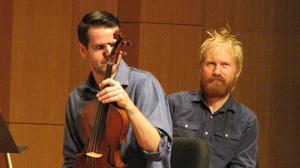 [Fredrik Schøyen Sjölin instructs Ryan Hardcastle during Danish String Quartet Masterclass, 1]