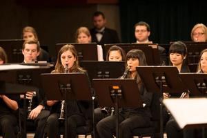 [Clarinetists perform with UNT Wind Symphony]