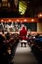 Photograph: [Santa in the audience at "Sounds of the Holidays"]