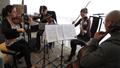 Photograph: [Bancroft String Quartet records at One Arts Plaza]