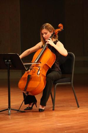 Primary view of object titled '[Esra Çelikten performs String Quartet No. 61 in D Minor, Op. 76, No. 2, “Quinten”]'.