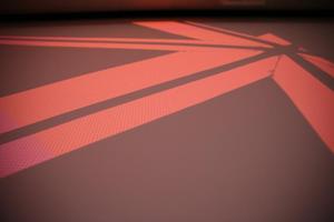 Primary view of object titled '[Red geometric lines on a dark red background]'.