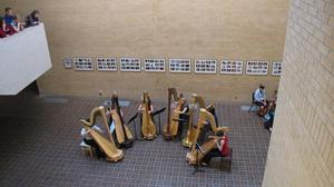 [Six harpists performing as a group, 3]