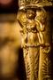 Photograph: [An angelic figure adorning a harp's column]
