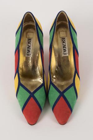 Color block heels