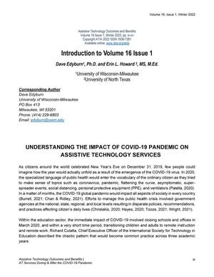 Understanding the Impact of COVID-19 Pandemic on Assistive Technology Services
