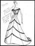 Primary view of [Sketch created by Michael Faircloth of a flowing dress]