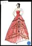 Thumbnail image of item number 2 in: '[Art print (2151) created by Michael Faircloth of a red dress]'.