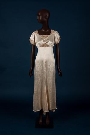 Silk and lace nightgown