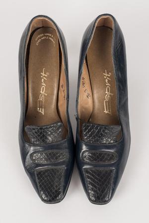 Primary view of object titled 'Leather heels'.