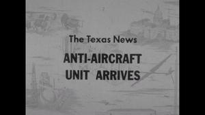 [News Clip: Anti aircraft unit arrives]
